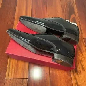 Salvatore Ferragamo Men’s Shoe Size 12 E Black Patten Leather Tie Up Worn Once Salvatore Ferragamo | Shoes | Salvatore Ferragamo Mens Shoe  main image 3